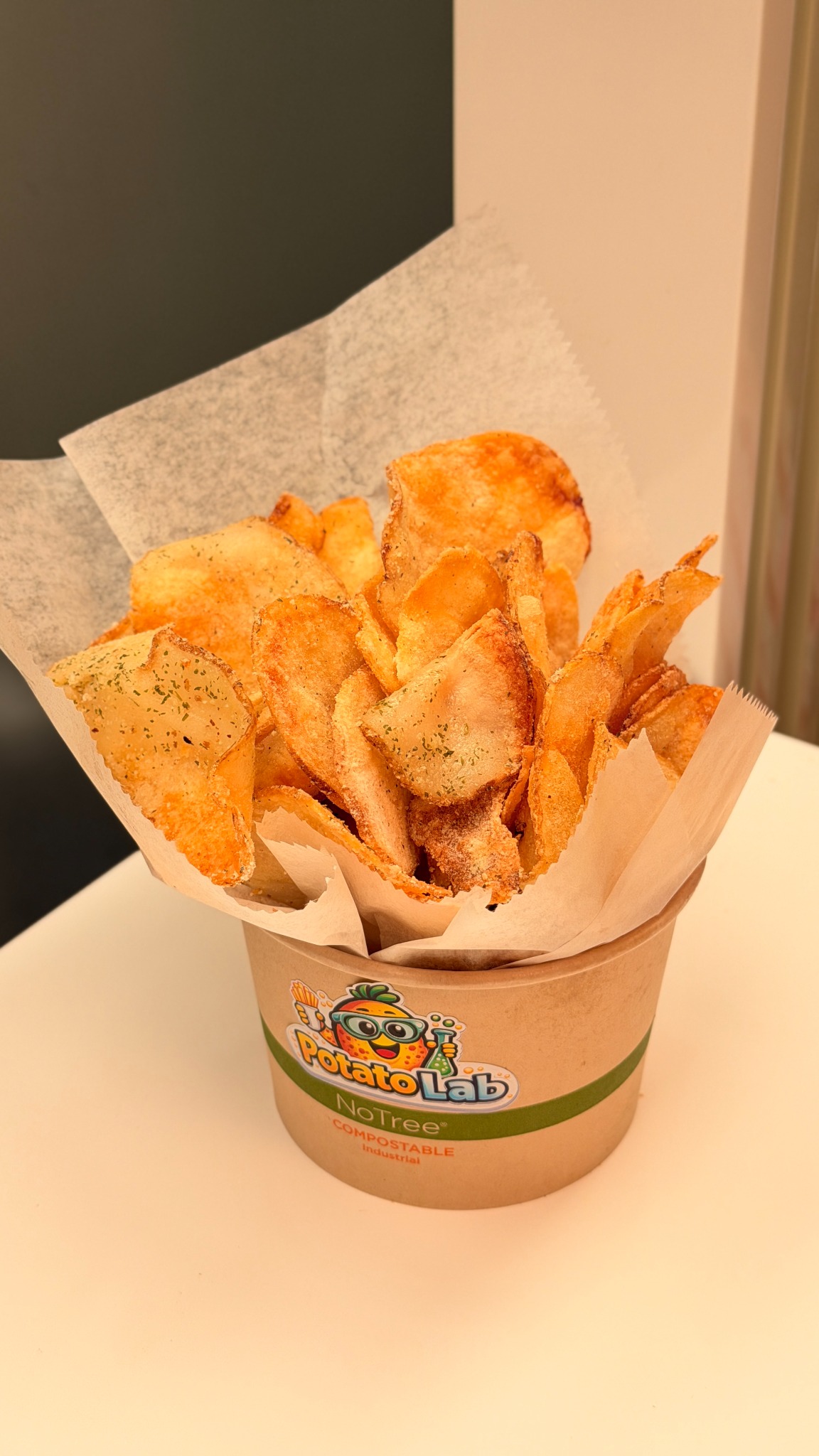 Fresh Jo Jo Chips in a Potato Lab bowl